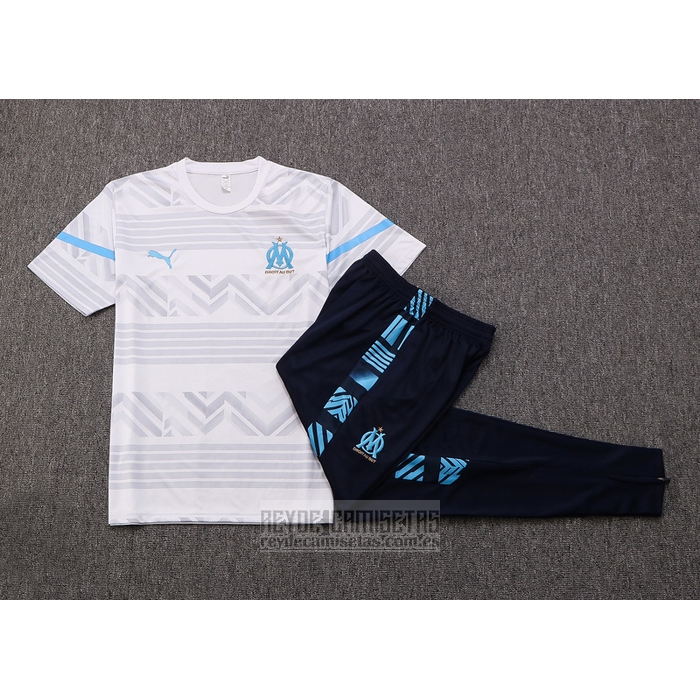 Chandal del Olympique Marsella Manga Corta 2022-2023 Gris